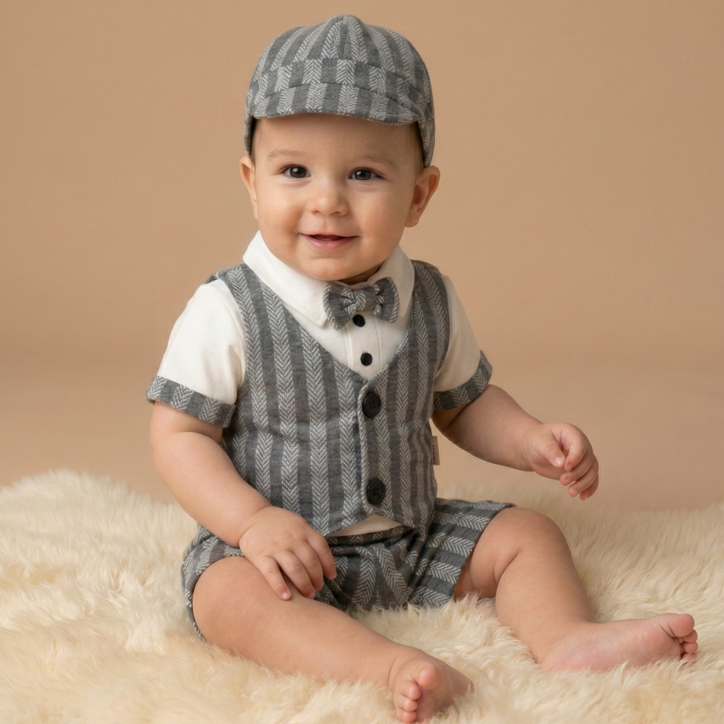 Gentleman Stripes – Baby Boy Outfit Set