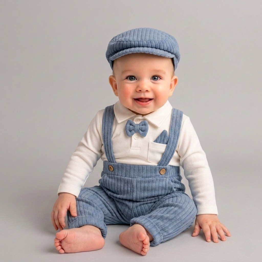 Blue Gentleman – Baby Boy Outfit Set
