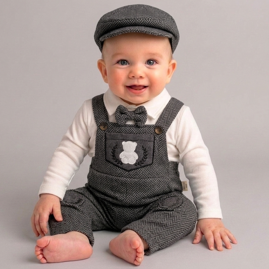 Herringbone Heritage – Baby Boy Outfit Set