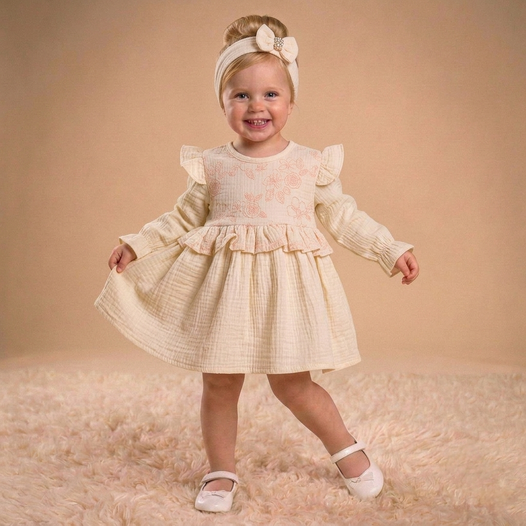 Blush Whisper – Baby Girl Dress Set