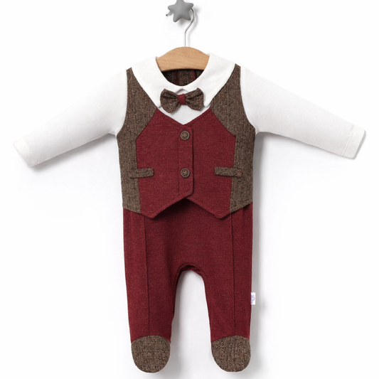 Red Vest Formal Onesie