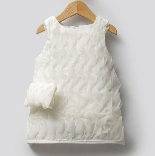 Feathered Grace – Baby Girl Dress Set