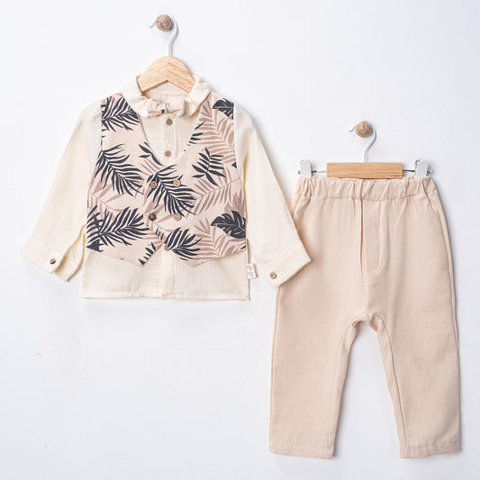 Tropical Vest & Bow Set