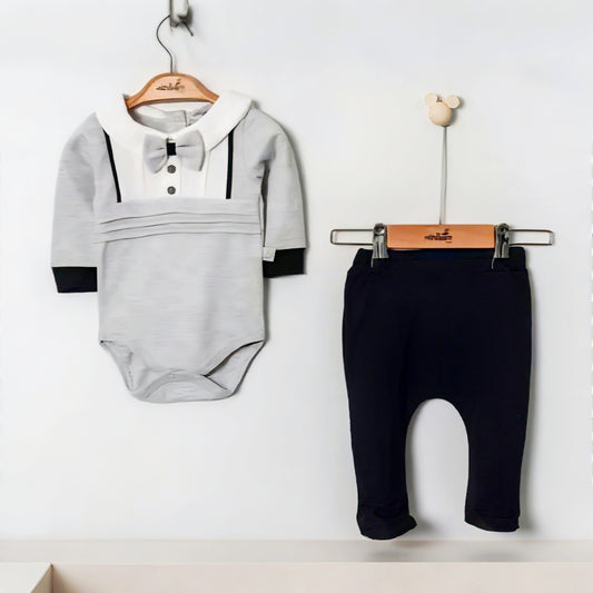 Baby Boys Formal Set - Gray