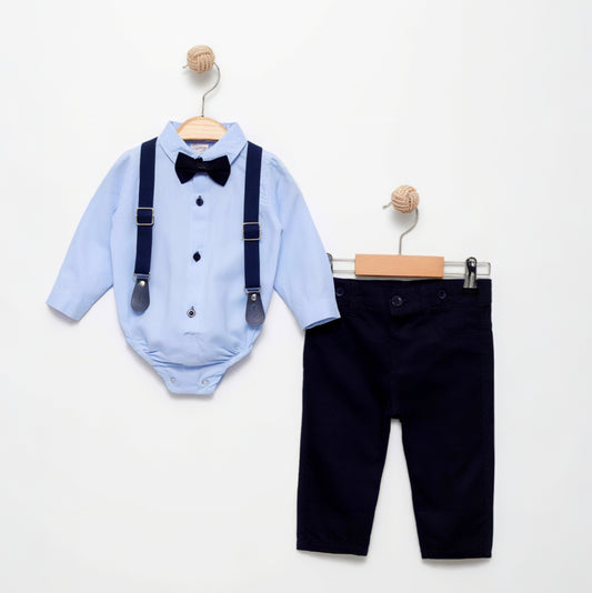 The Dapper Baby Boy Set - Navy & Blue