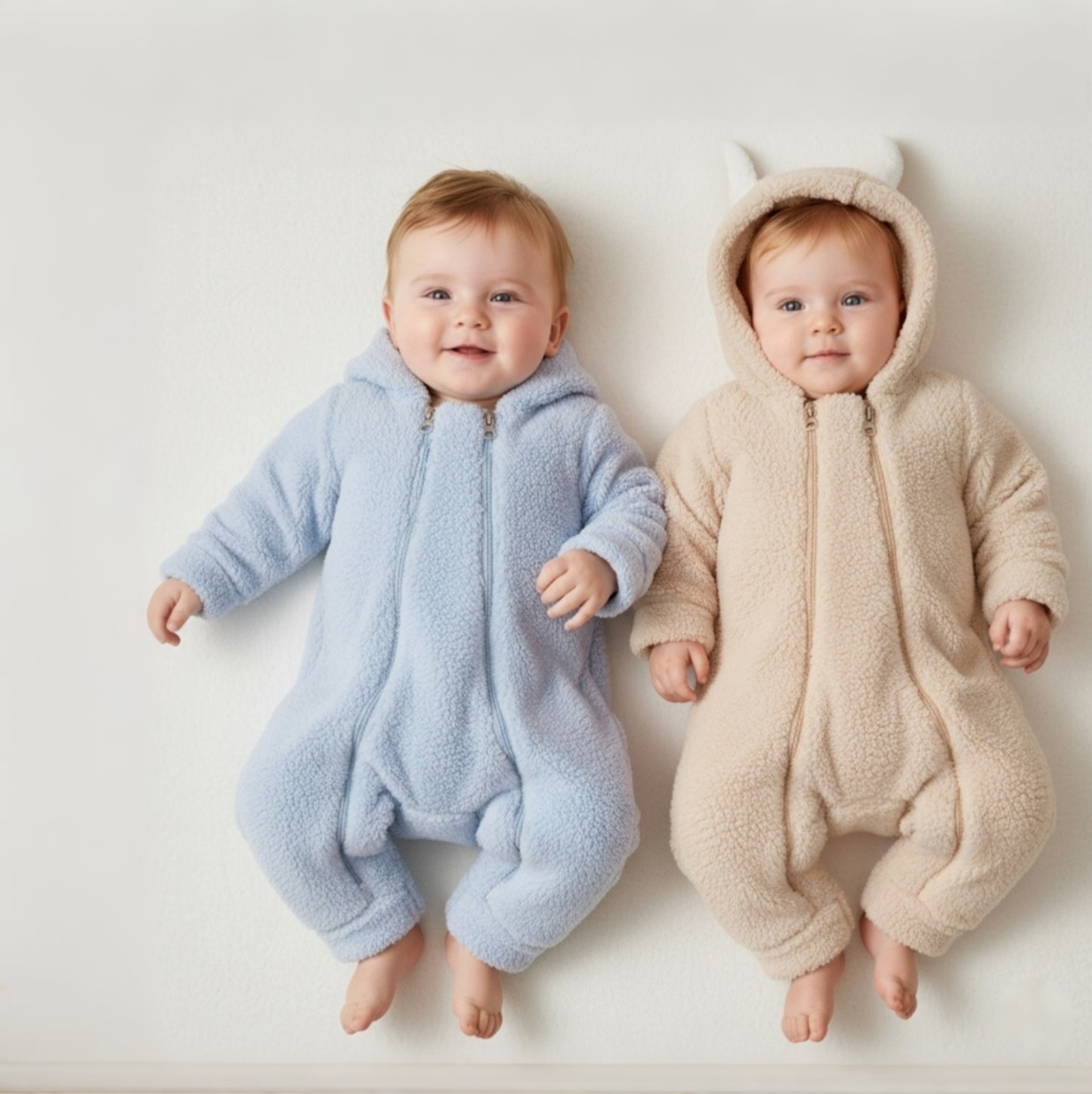 Baby Fleece Overall - Beige