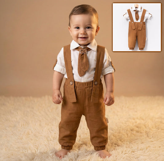 Classic Suspenders Style – Baby Boy Outfit