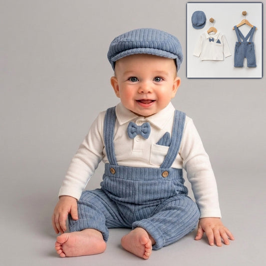 Blue Gentleman – Baby Boy Outfit Set