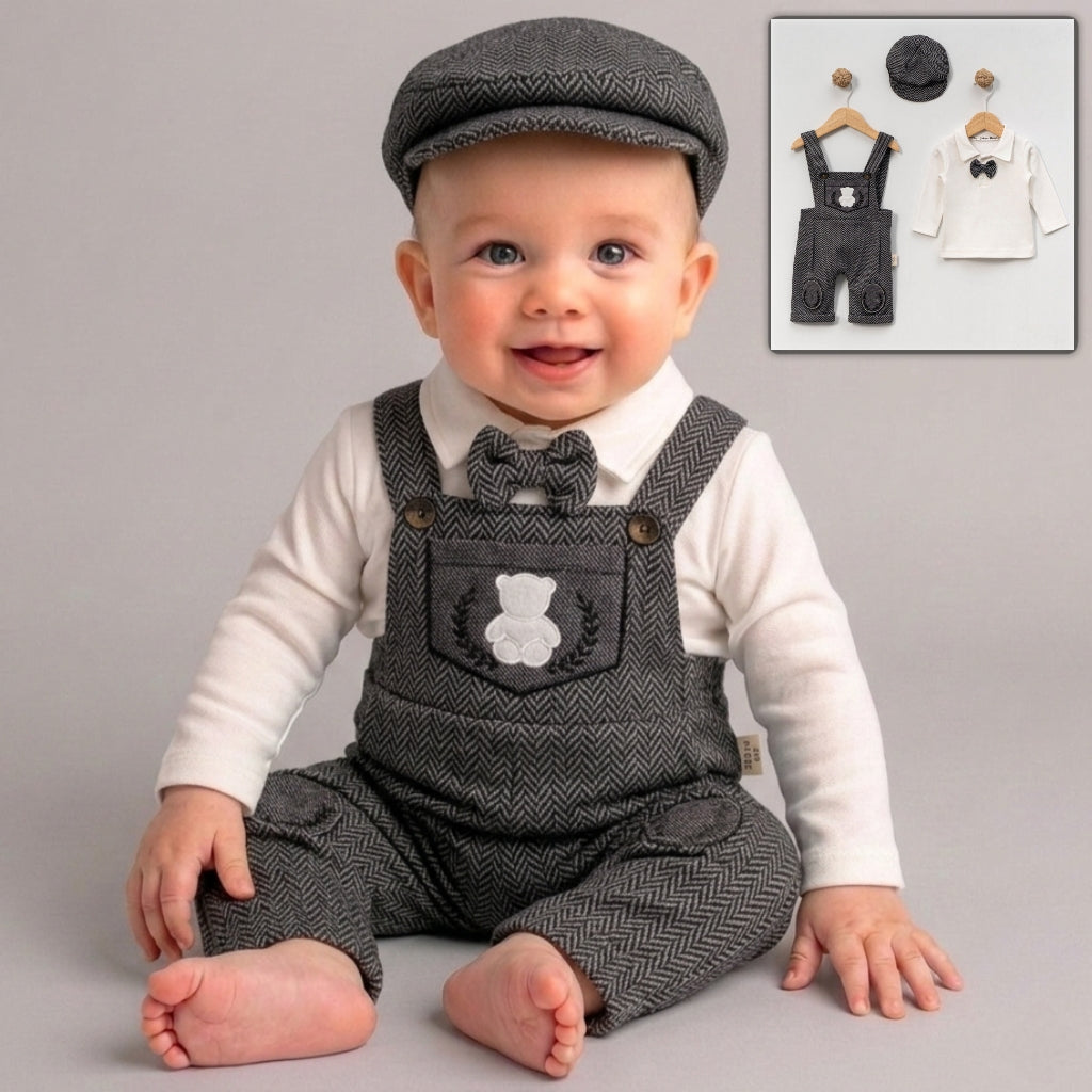 Herringbone Heritage – Baby Boy Outfit Set