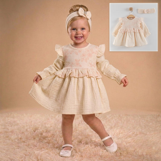 Blush Whisper – Baby Girl Dress Set