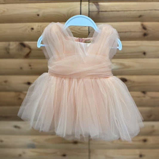 Baby Girl Saumon Outing Dress