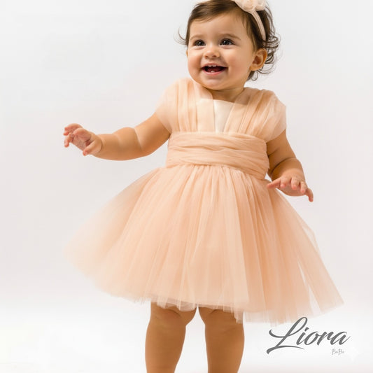 Baby Girl Saumon Outing Dress