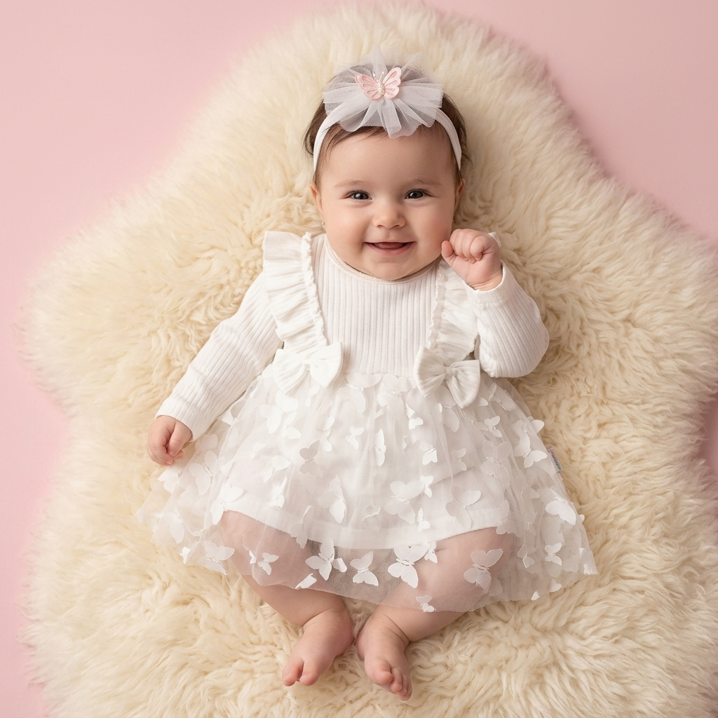 Butterfly Whisper – Baby Girl Dress Set