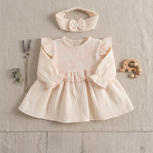 Blush Whisper – Baby Girl Dress Set