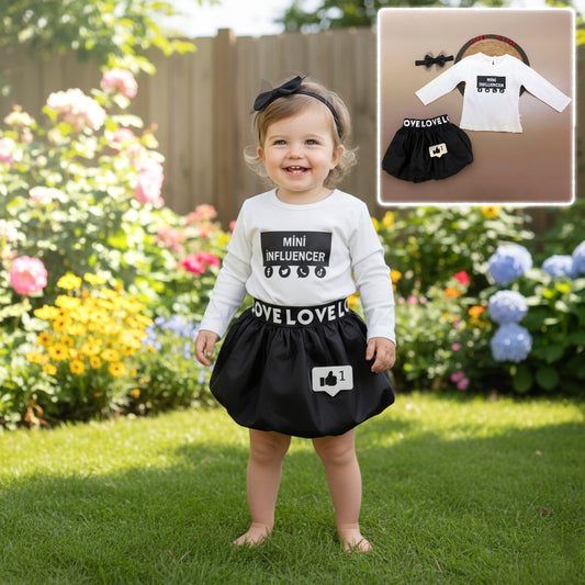 "Mini Influencer" Baby Girl Set