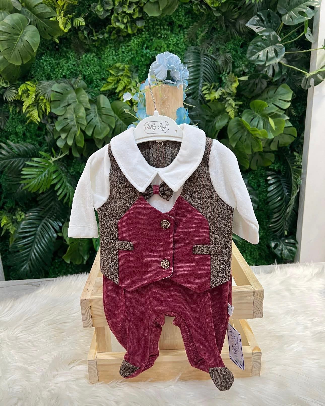 Red Vest Formal Onesie