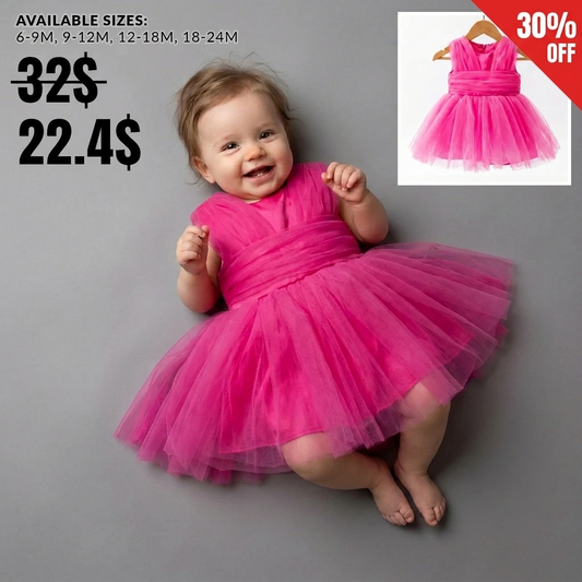 Pink Tulle Radiance – Baby Girl Dress