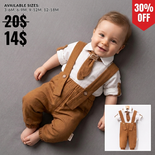 Classic Suspenders Style – Baby Boy Outfit