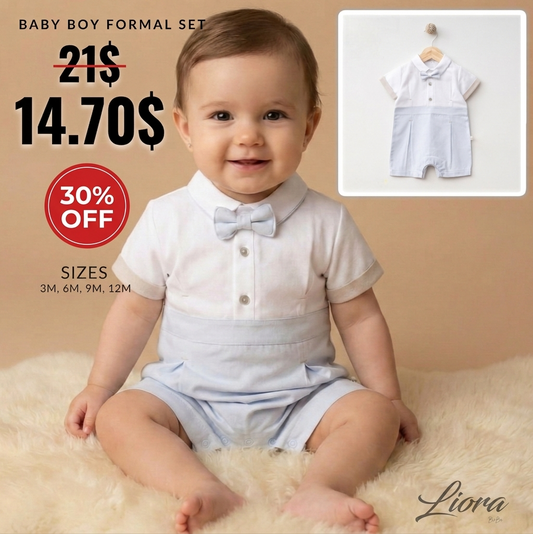 Baby Boy Formal Romper