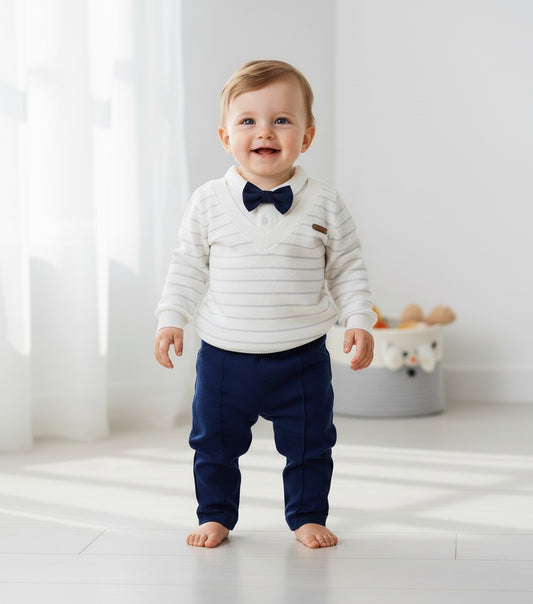 Navy & White Outing set