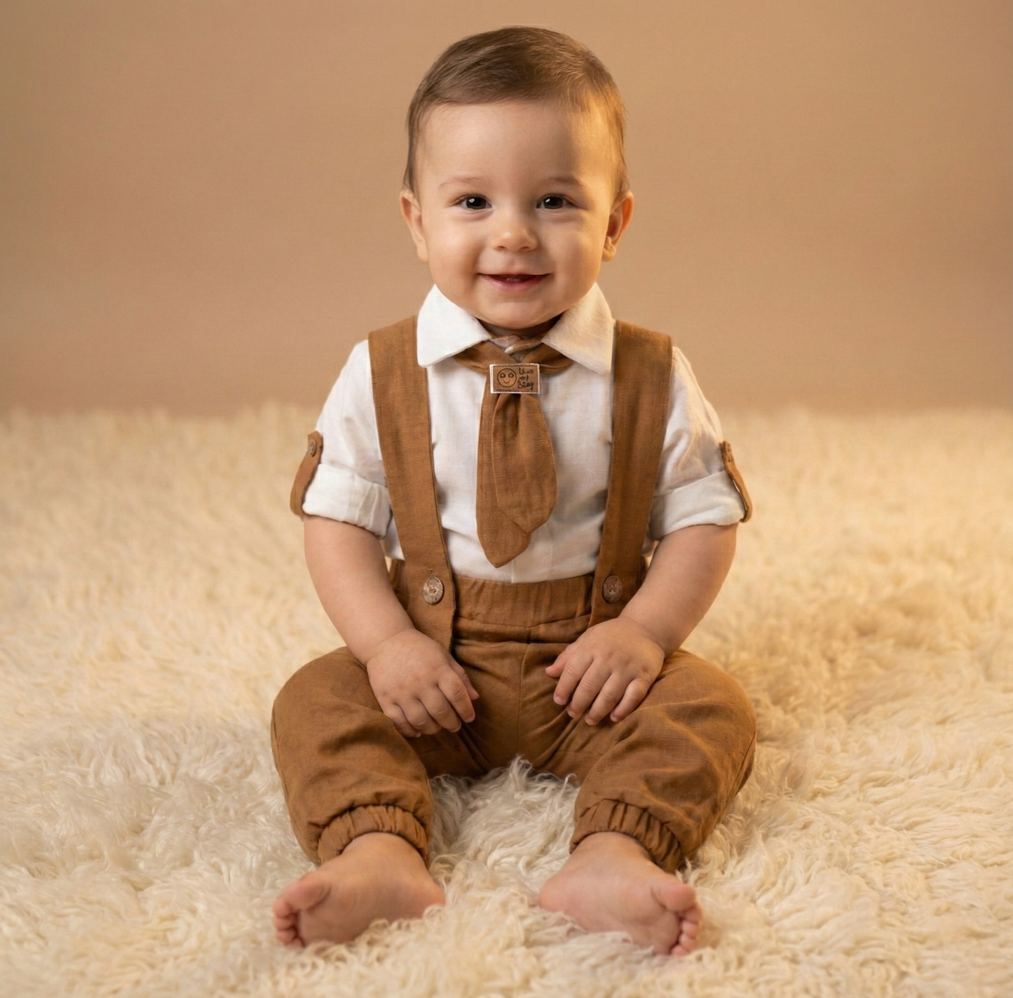 Classic Suspenders Style – Baby Boy Outfit