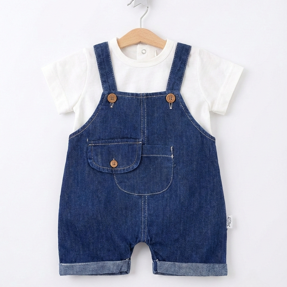 Classic Denim Charm – Baby Boy Outfit