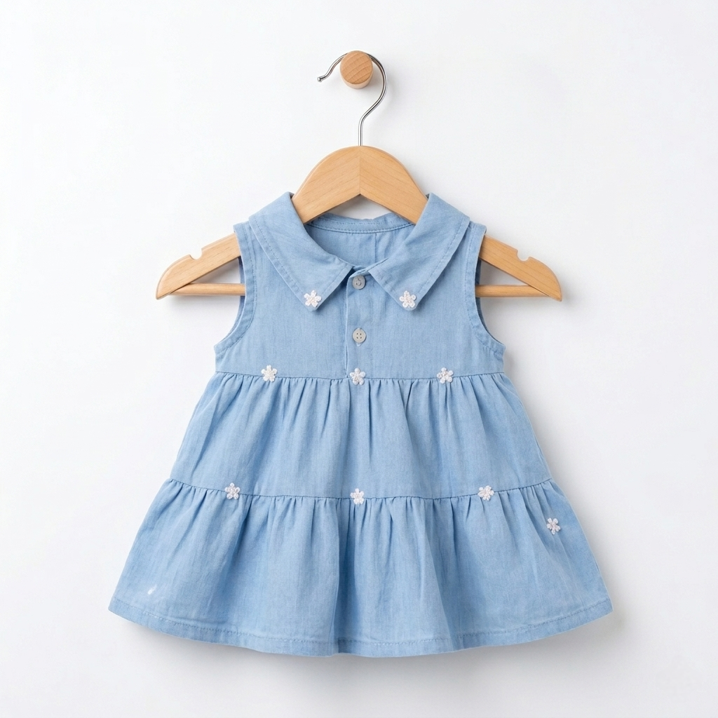 Sky Blossom – Baby Girl Summer Dress