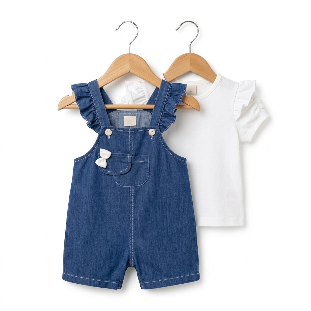 Bluebell Ruffles – Baby Girl Denim Set