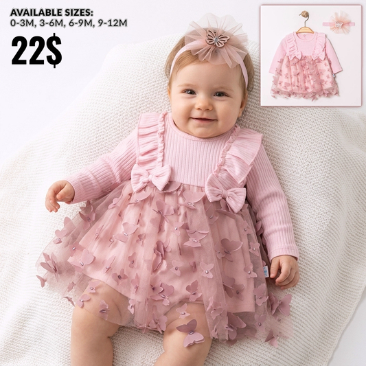 Butterfly Bloom – Baby Girl Dress Set