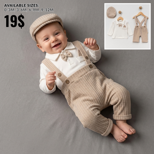 Sandstone Classic – Baby Boy Outfit Set
