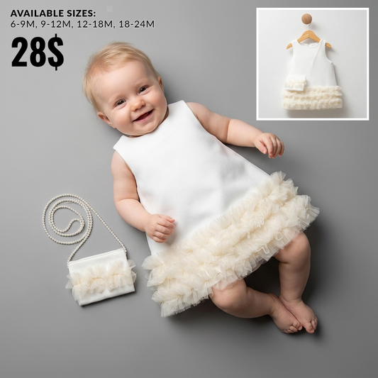 Ruffled Elegance – Baby Girl Dress Set