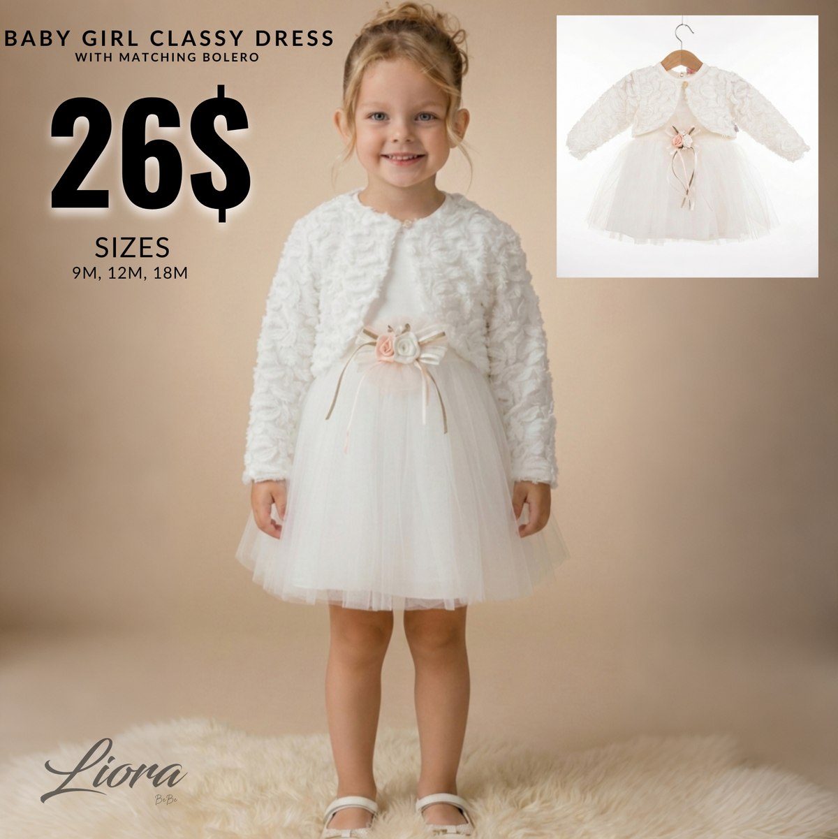 Soft Grace – Baby Girl Dress Ensemble
