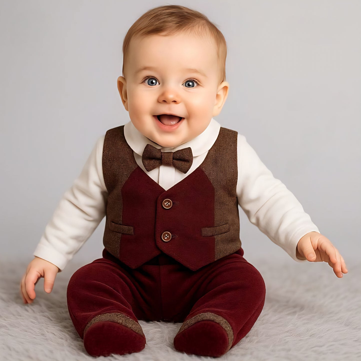 Red Vest Formal Onesie