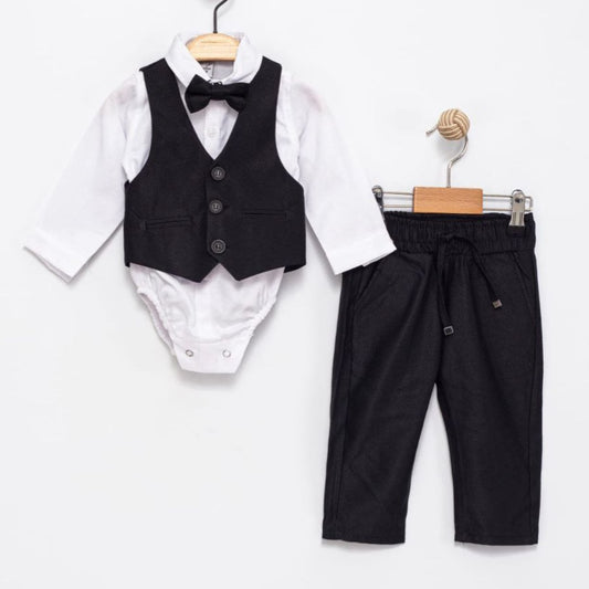 Classic Tuxedo Charm – Baby Boy Outfit