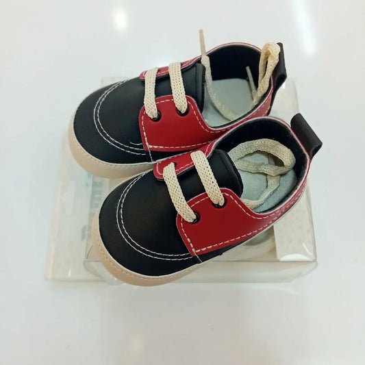 Black & Red Charm – Baby Sneakers
