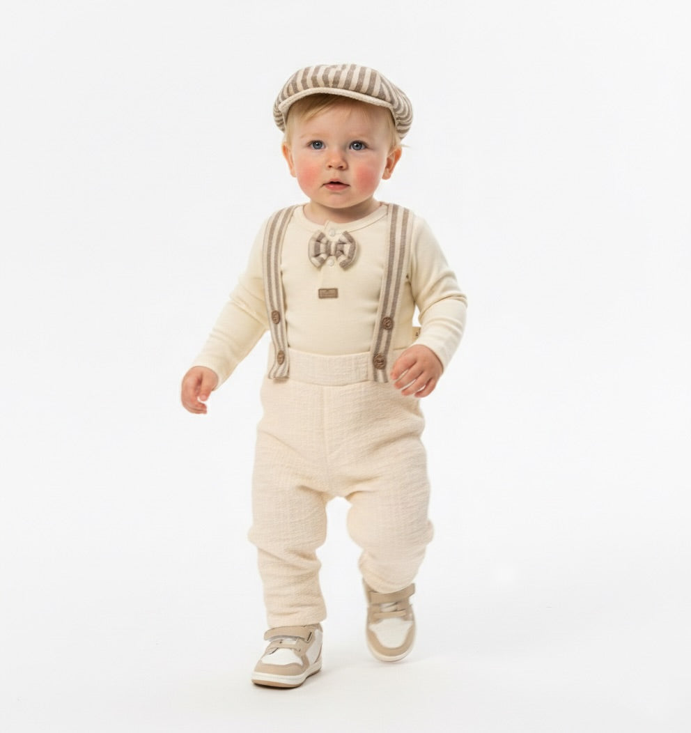 Vintage Suspenders Charm – Baby Boy Outfit
