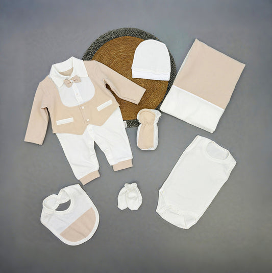 “Little Luxe” Baby Gift Set – Romper, Accessories & Blanket