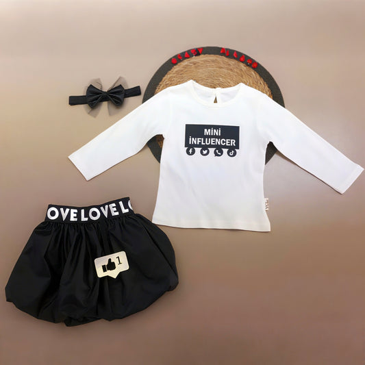 "Mini Influencer" Baby Girl Set
