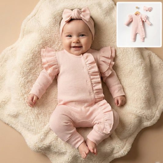Pink Ruffle Baby Girl Outfit