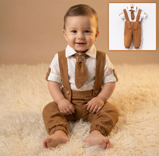 Classic Suspenders Style – Baby Boy Outfit