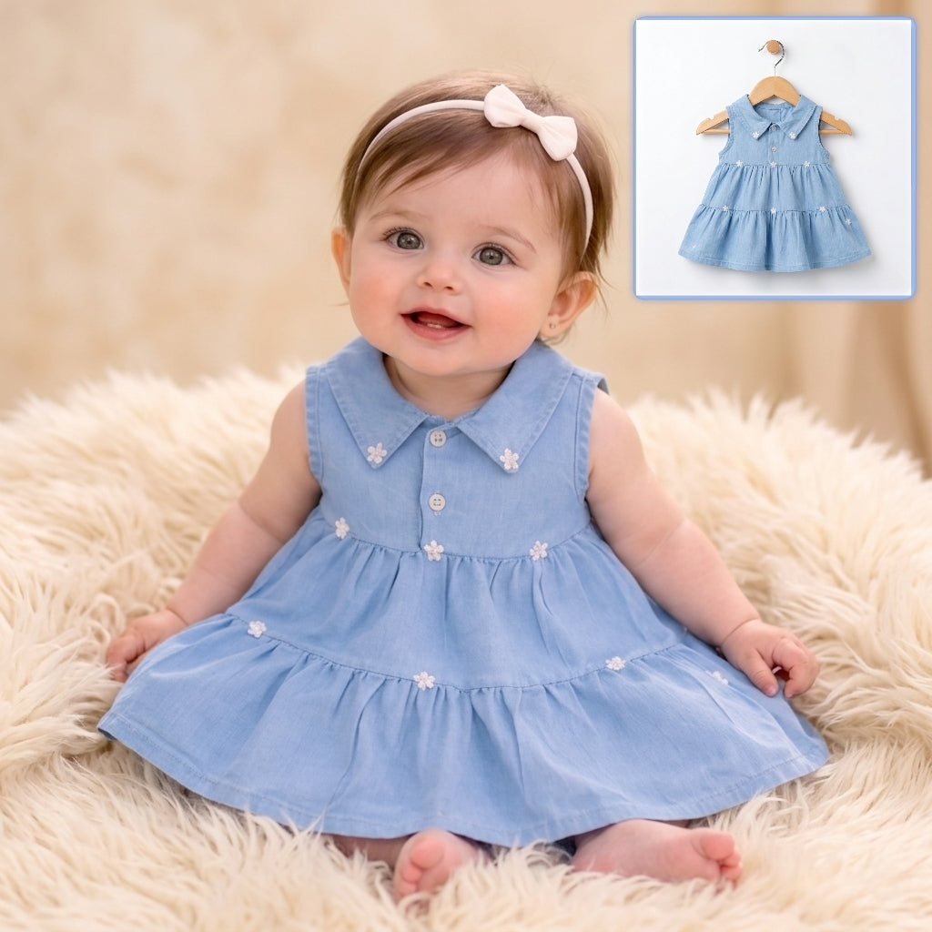 Sky Blossom – Baby Girl Summer Dress