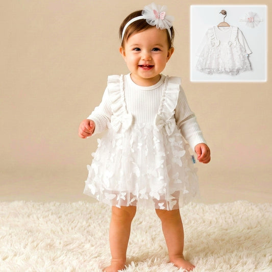 Butterfly Whisper – Baby Girl Dress Set