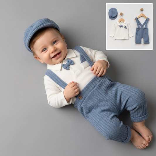Blue Gentleman – Baby Boy Outfit Set