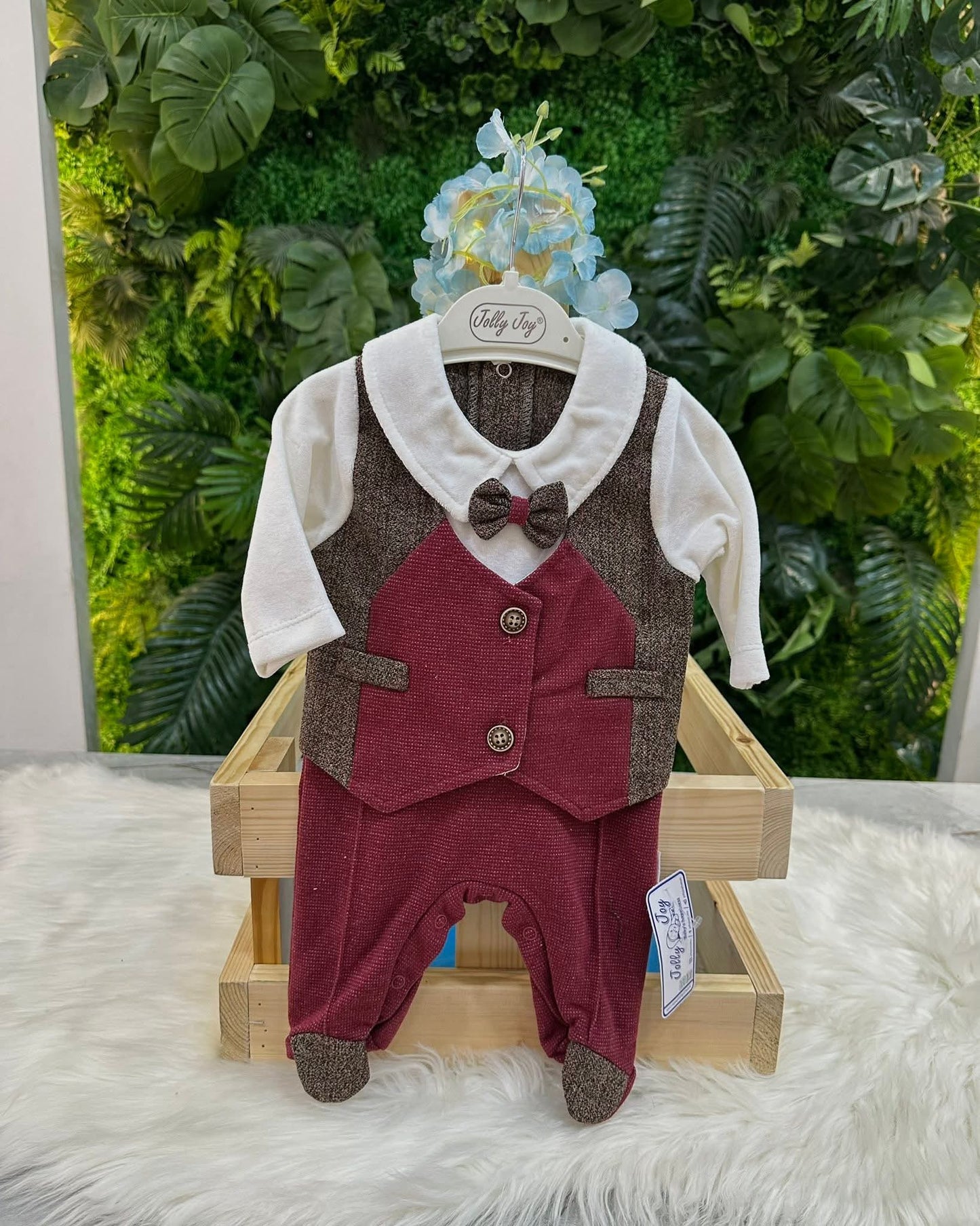 Red Vest Formal Onesie