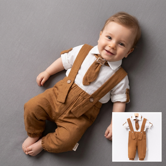 Classic Suspenders Style – Baby Boy Outfit