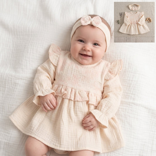 Blush Whisper – Baby Girl Dress Set