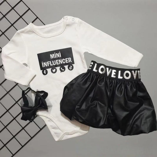 "Mini Influencer" Baby Girl Set