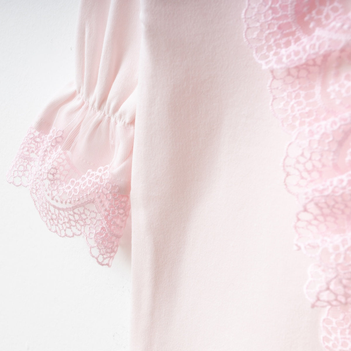 Pink Lace Baby Romper with Headband