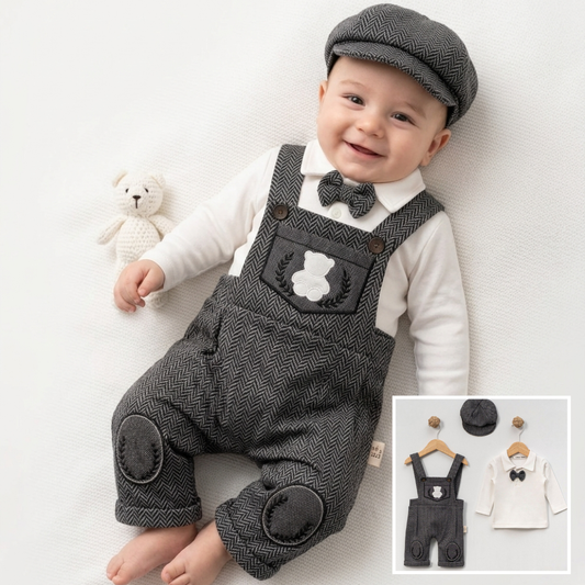 Herringbone Heritage – Baby Boy Outfit Set