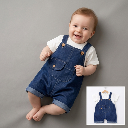 Classic Denim Charm – Baby Boy Outfit